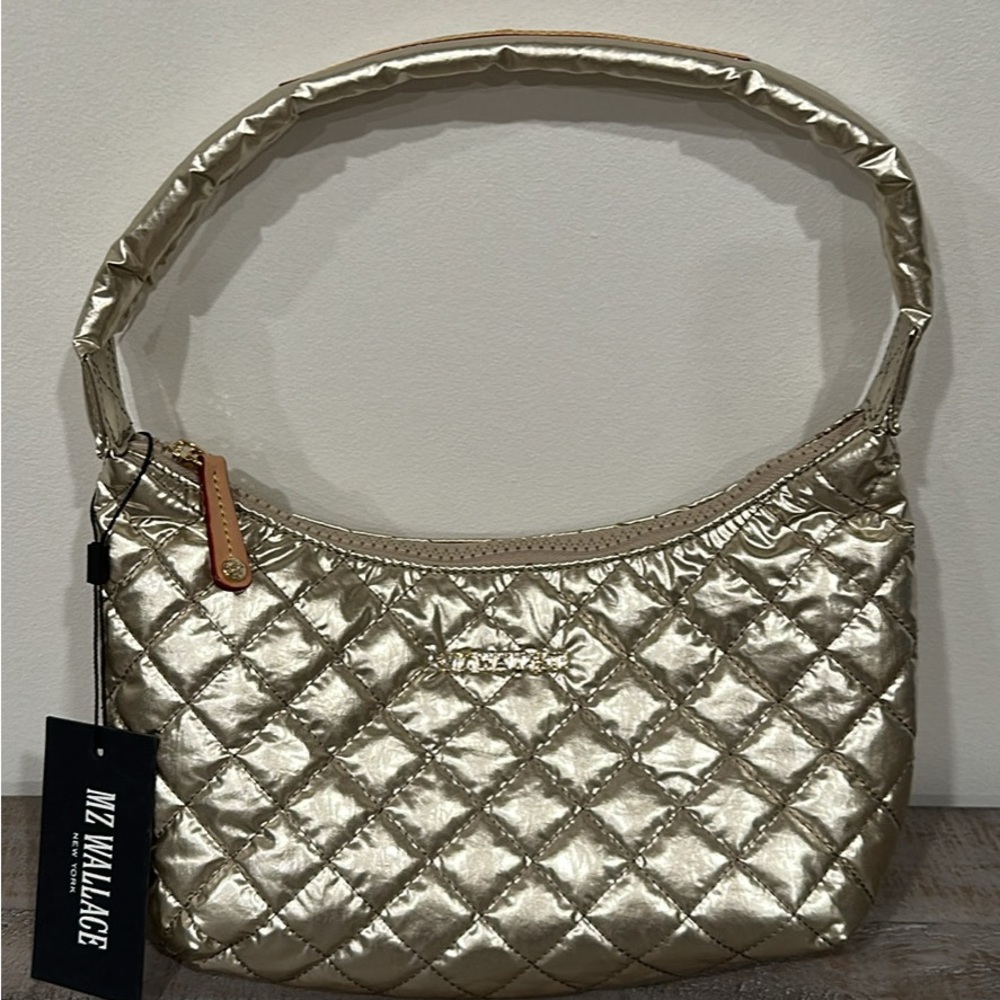 MZ Wallace Gold Quilted Purse